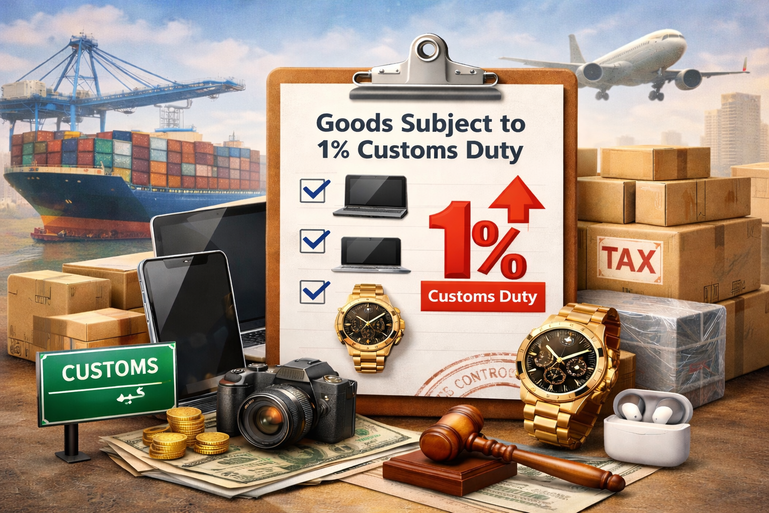 عوارض ۱٪ محصولات کشاورزی و مواد غذایی آب بر